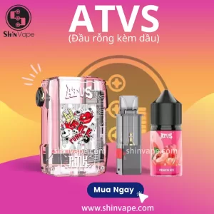 Đầu Pod Rỗng ATVS (Pod Rỗng Kèm Tinh Dầu 20ML)