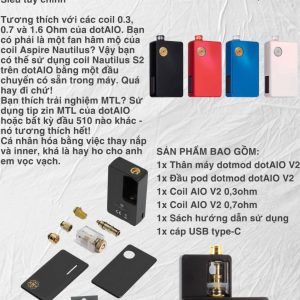 DotAIO V2 75W POD KIT by DOTMOD
